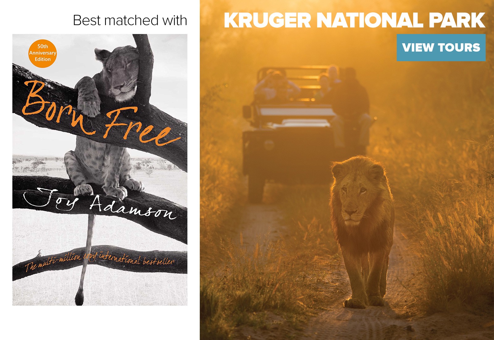 born free book recommended for kruger national park