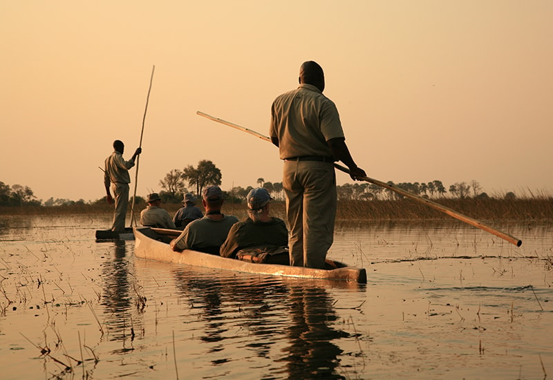 Mokoro rides in the Okavango Delta 