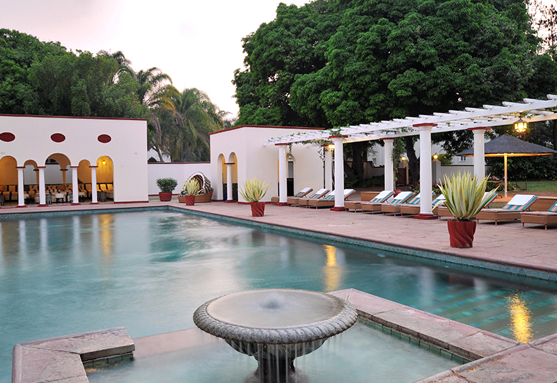 Swimming pool at the Victoria Falls Hotel