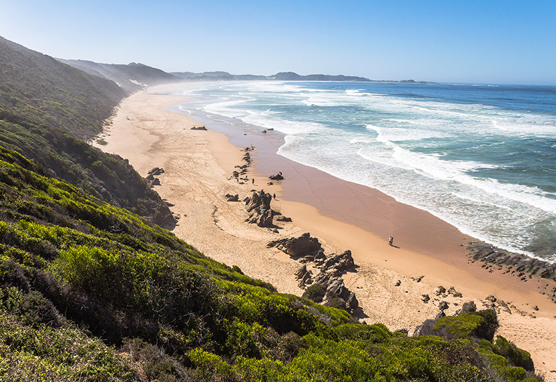 Aerial view of Garden Route Beaches 