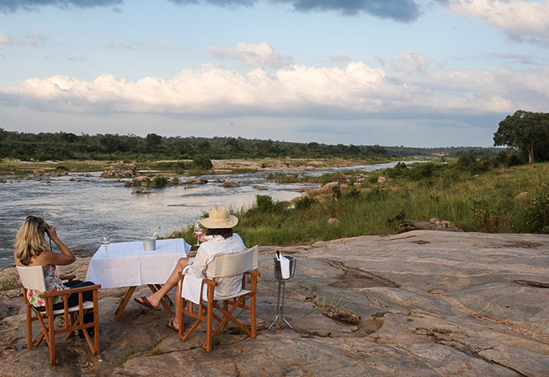 picnic next to the river kruger