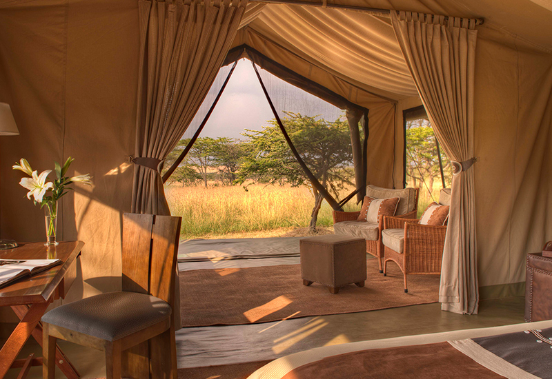 Tented suite at naboisho camp in greater masai mara region