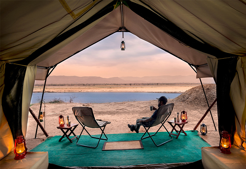 mobile camping safari at Zambezi Expeditions Camp