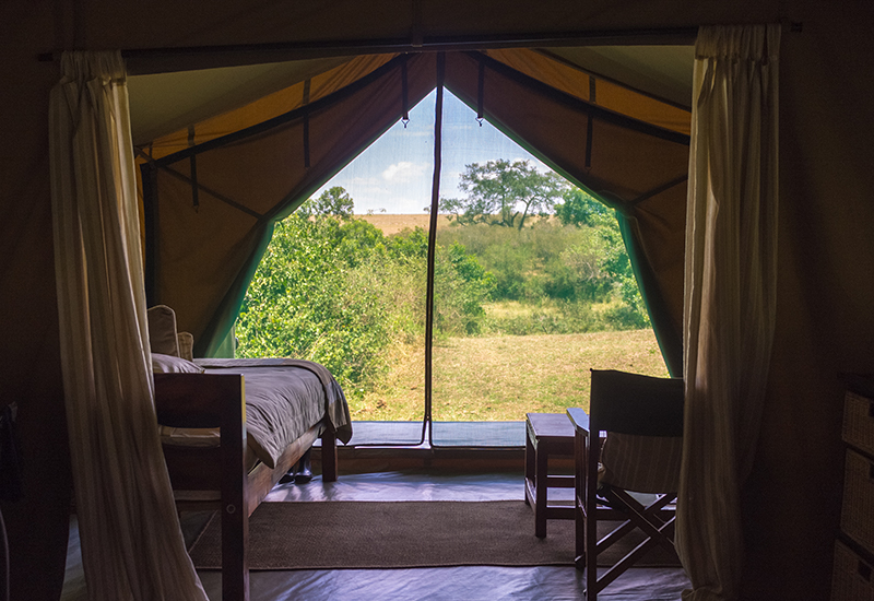 Mobile camping safari in Kenya.