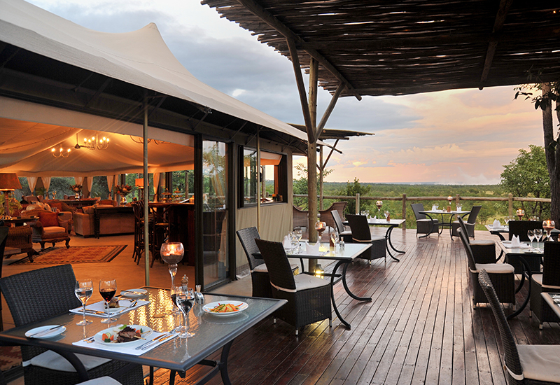 Dining at The Elephant Camp