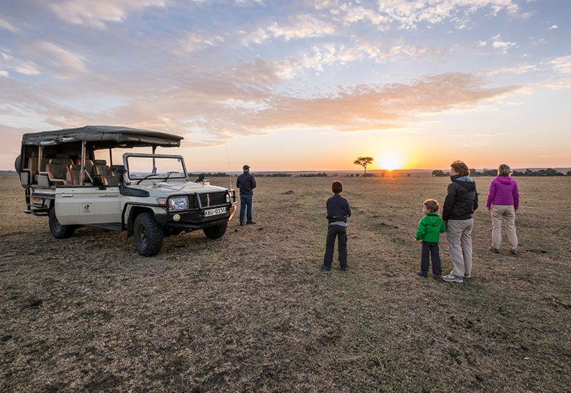 Children on safari