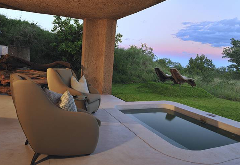 Private Plunge Pool at Sabi Sabi Earth Lodge