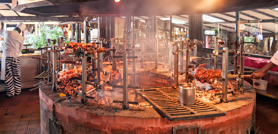 A selection of meats at the carnivore restuarant in Nairobi