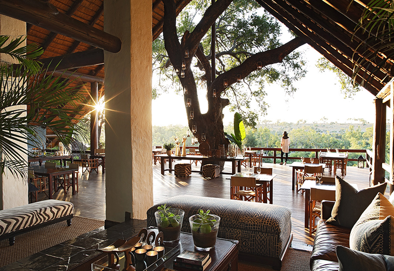 Main guest area at Londolozi Varty Camp