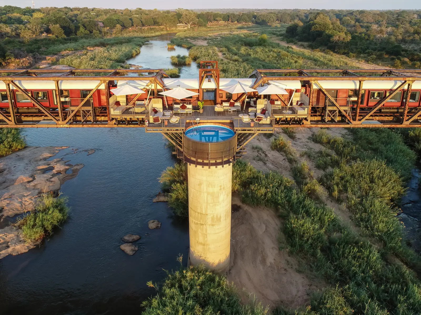 Kruger Shalati The Train On The Bridge