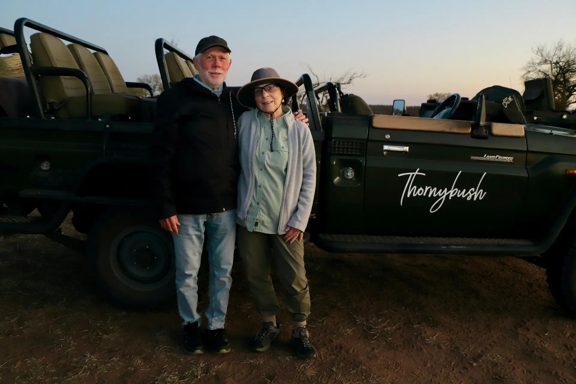 American guests who stayed in Saseka Tented Camp in the ThorrnyBush, part of the Greater Kruger Park