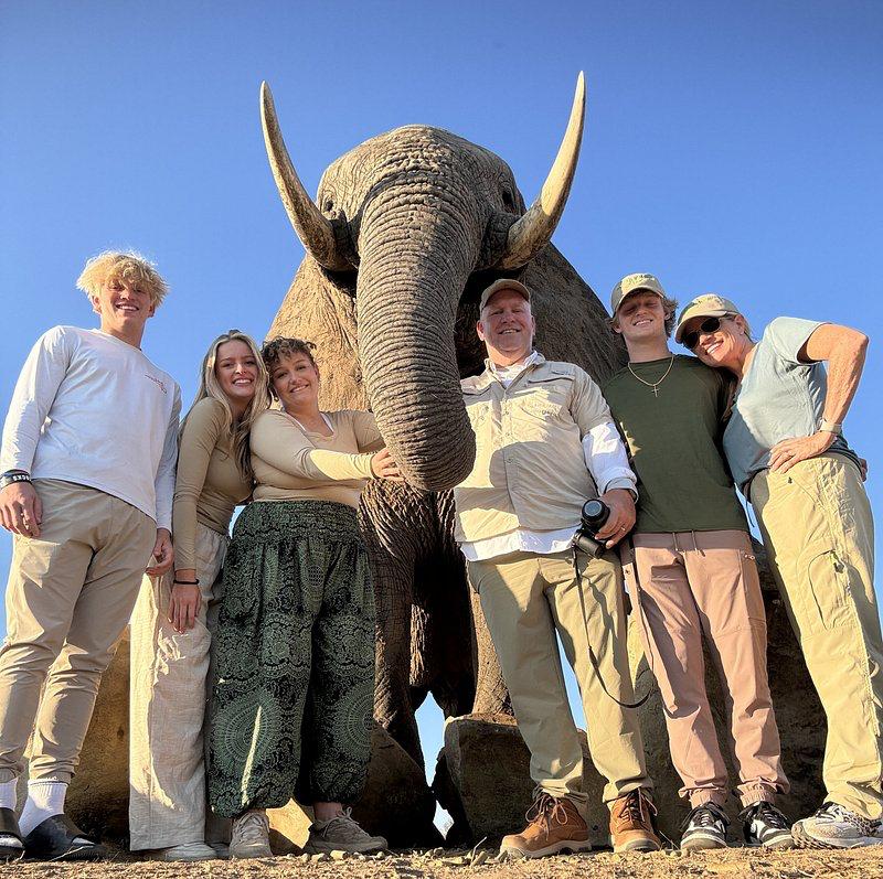 American guests who stayed at Camp Jabulani in the Kapama Game Reserve had the incredible opportunity to interact with elephants in a safe and supervised environment