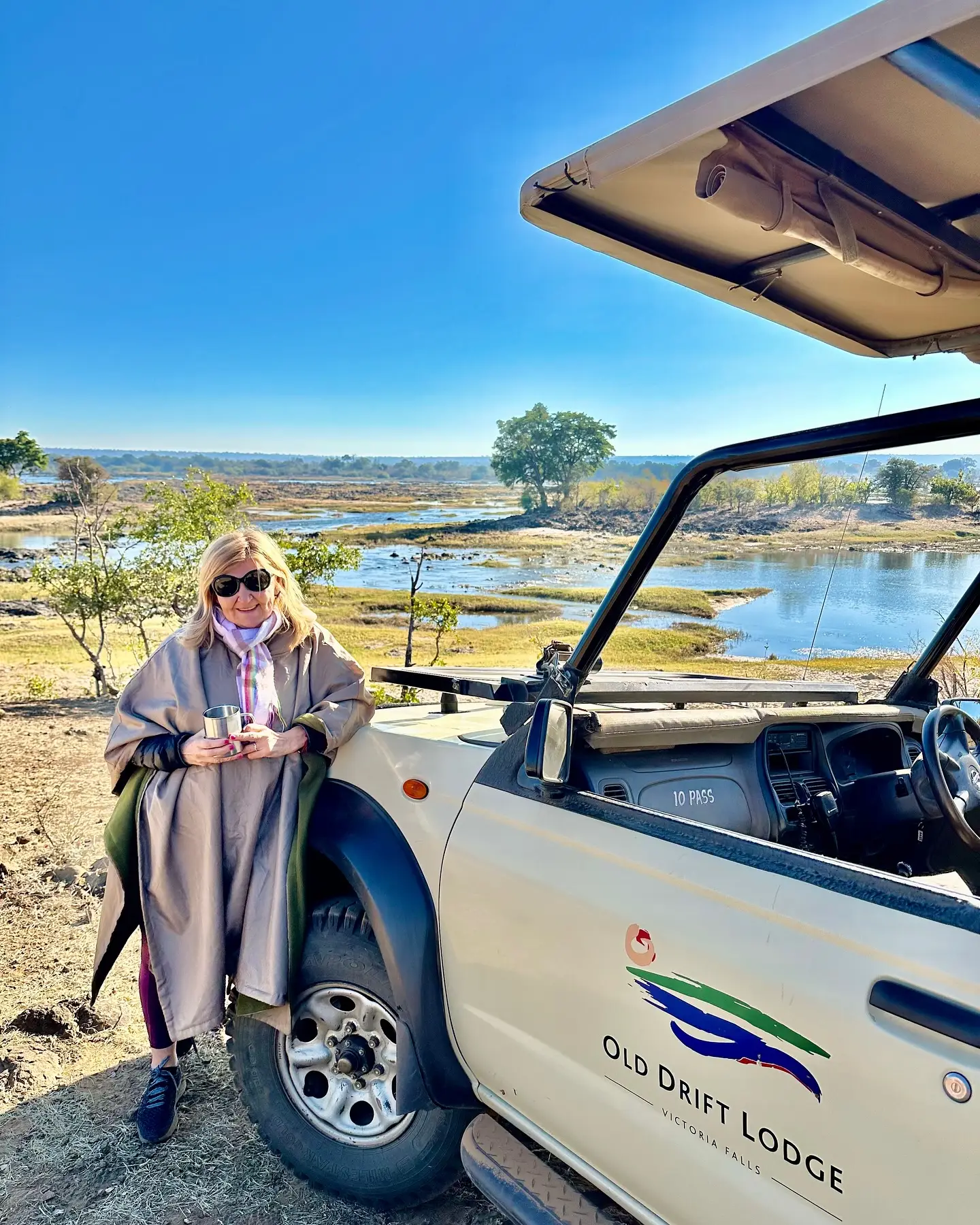 One of our client embarked on an unforgettable safari at Old Drift Lodge, nestled along the Zambezi River in Zimbabwe