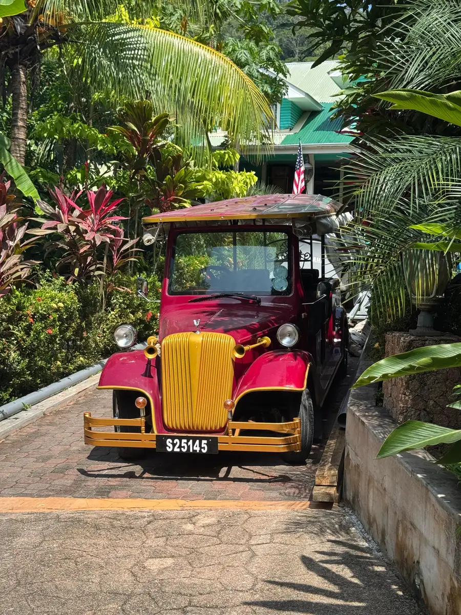 Our CEO at SAFARI.COM and his wife visited La Digue to test their service. They arrived by helicopter, cycled around the island daily, toured all the beaches by private boat, and enjoyed close-up encounters with tortoises.